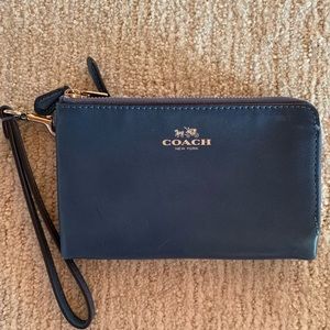 Blue Coach Clutch/Wallet